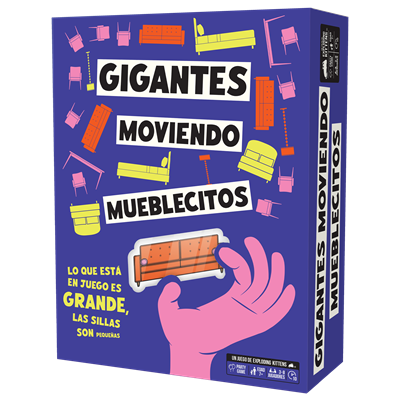 *Juego de mesa gigantes moviendo mueblecitos