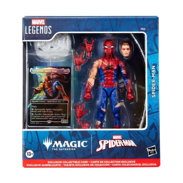 *Figura hasbro marvel legends series magic the gathering spider - man