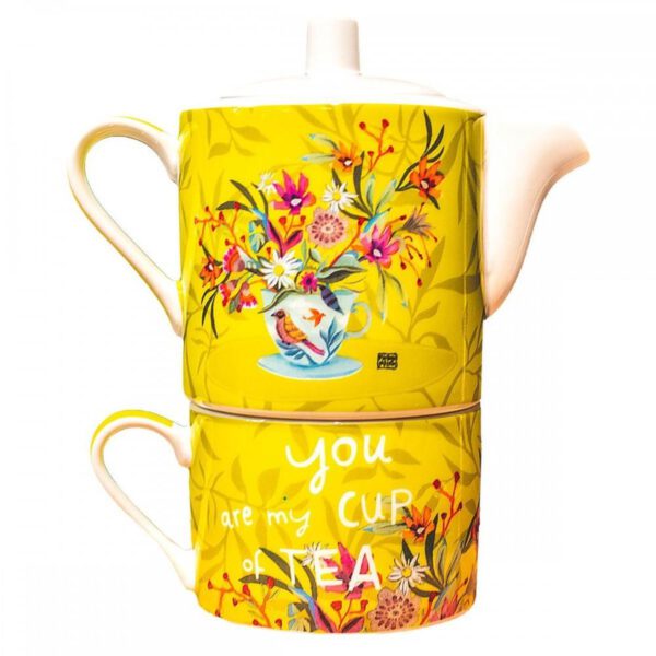 *Tetera y taza enesco