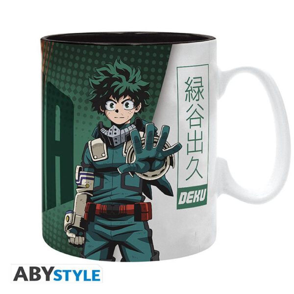 *Taza abystyle my hero academia deku y dynamight 460ml