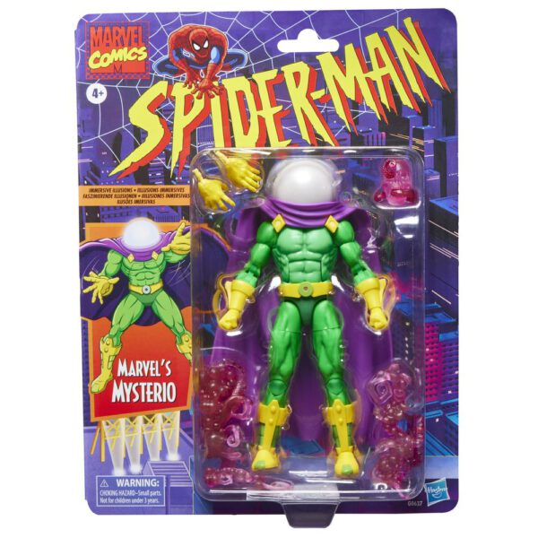 *Figura hasbro marvel comics spider - man retro marvel's mysterio