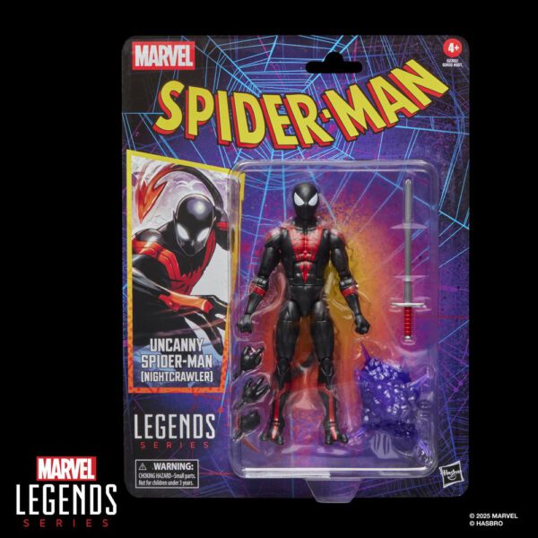 *Figura hasbro marvel legends series uncanny spider - man (nightcrawler)