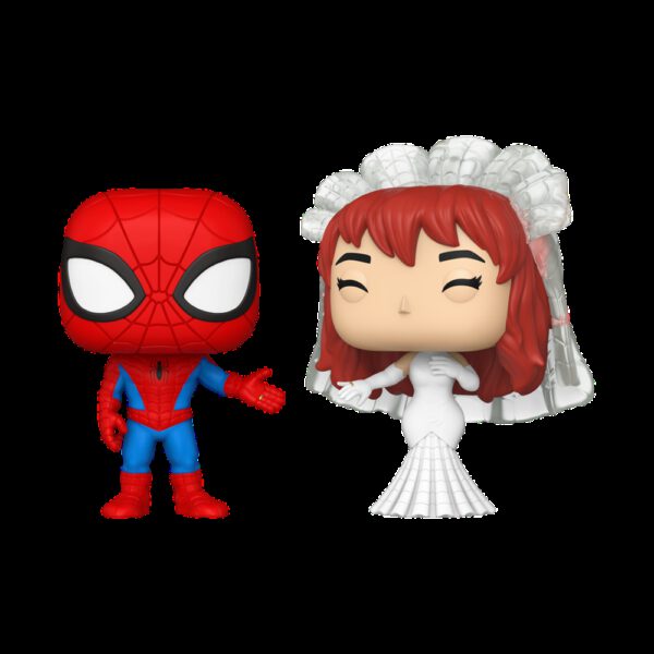 *Funko pop marvel superhero couples spider - man & mary jane