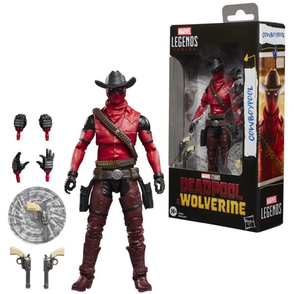 *Figura hasbro marvel legends series deadpool & wolverine -   cowboypool