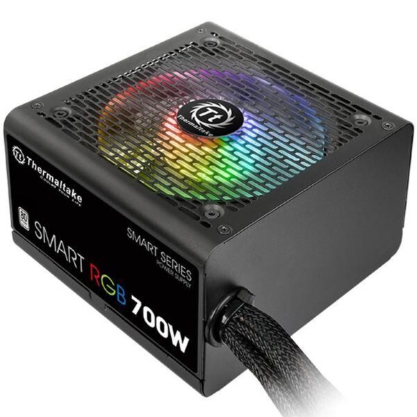 *Fuente de alimentacion thermaltake smart rgb atx 700w negro